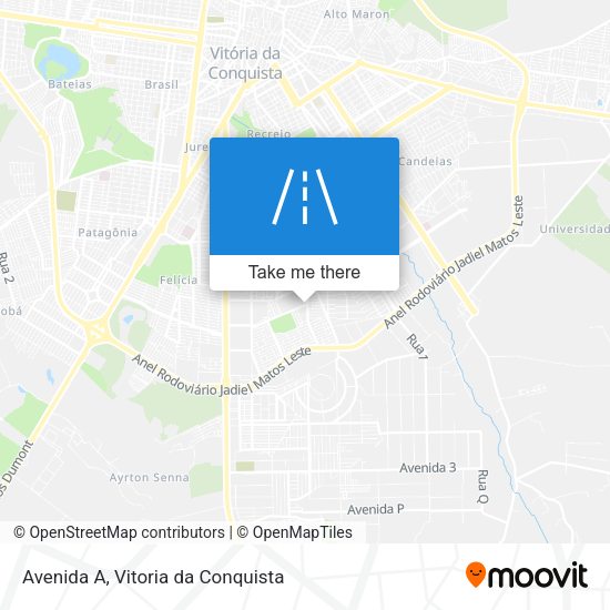 Avenida A map