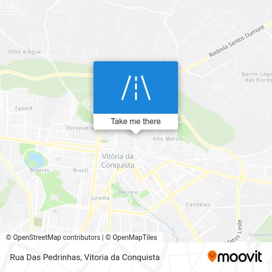 Rua Das Pedrinhas map