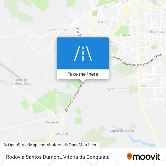 Rodovia Santos Dumont map