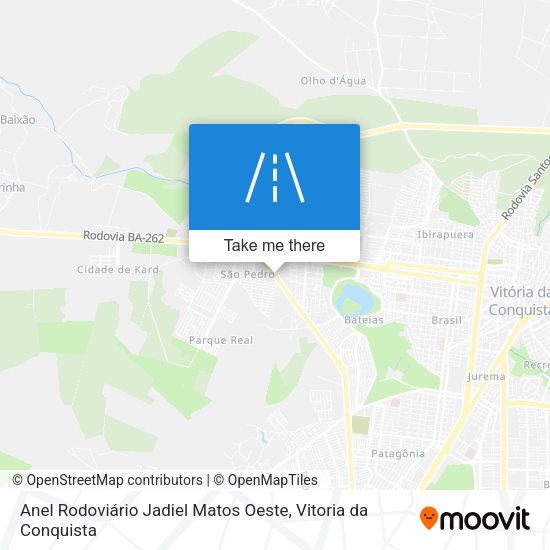 Anel Rodoviário Jadiel Matos Oeste map