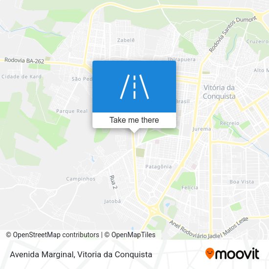 Avenida Marginal map