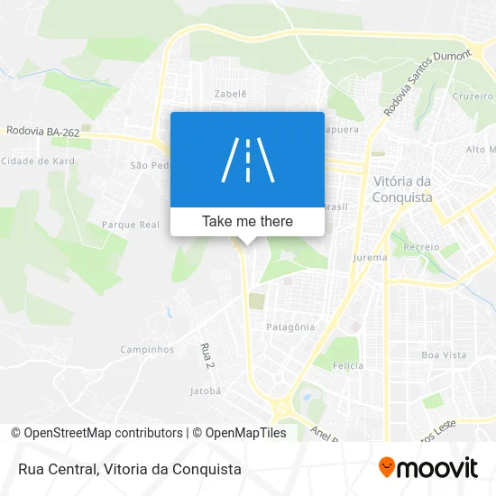 Rua Central map