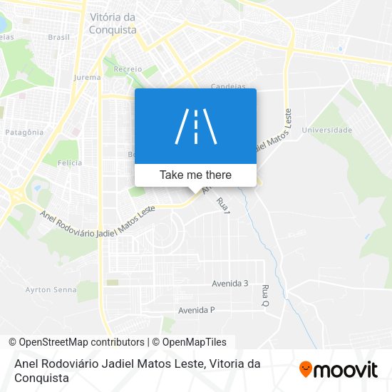 Anel Rodoviário Jadiel Matos Leste map