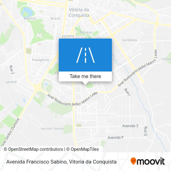 Avenida Francisco Sabino map