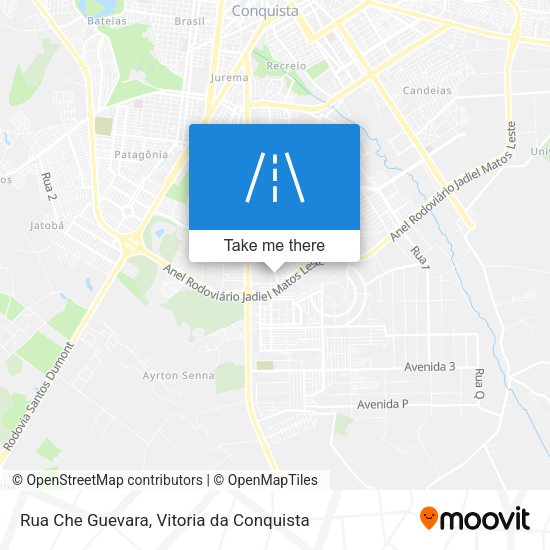 Rua Che Guevara map