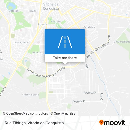 Rua Tibiriçá map