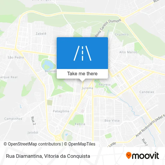Rua Diamantina map