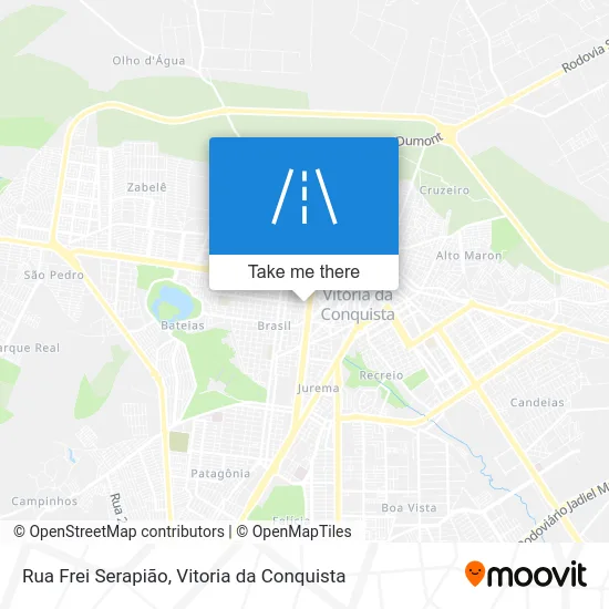 Rua Frei Serapião map