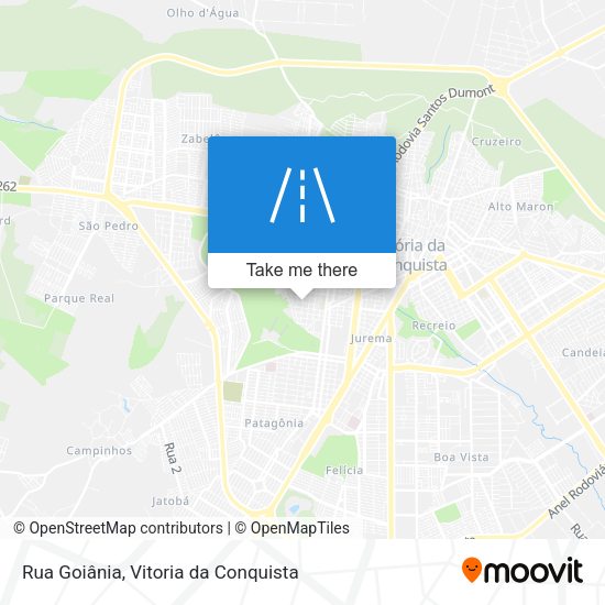 Rua Goiânia map