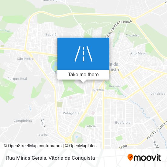 Rua Minas Gerais map