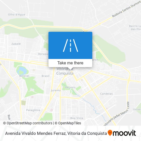 Mapa Avenida Vivaldo Mendes Ferraz