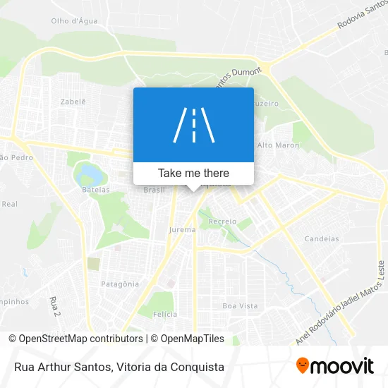 Rua Arthur Santos map