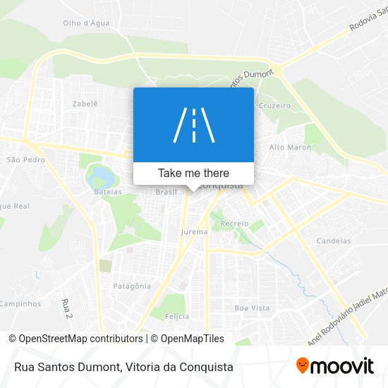 Rua Santos Dumont map