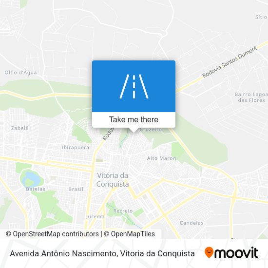Avenida Antônio Nascimento map