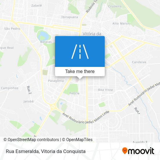 Rua Esmeralda map
