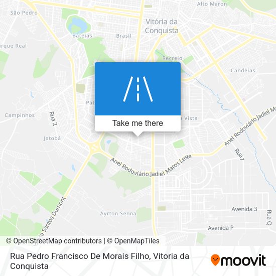 Rua Pedro Francisco De Morais Filho map