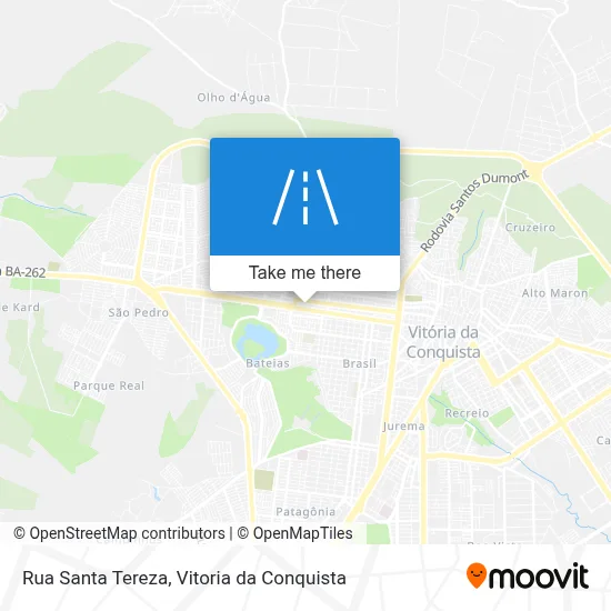 Rua Santa Tereza map