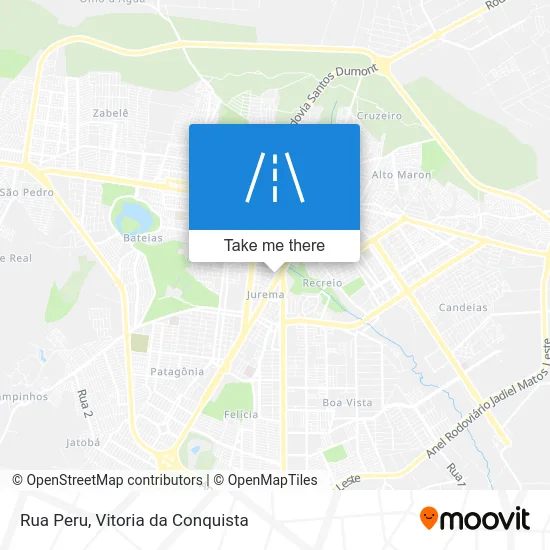 Rua Peru map
