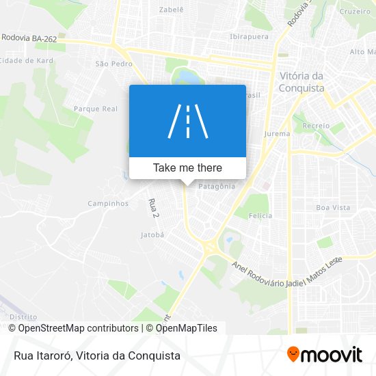 Rua Itaroró map