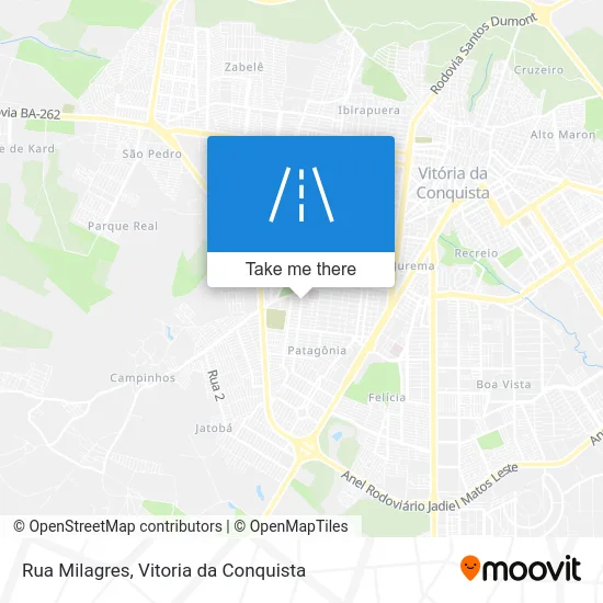 Rua Milagres map