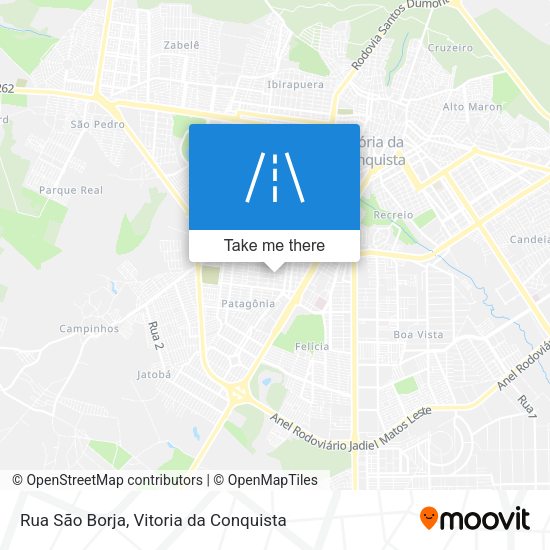 Rua São Borja map