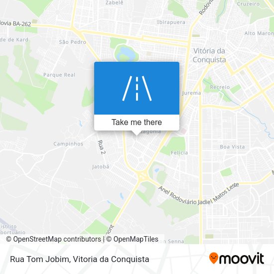 Rua Tom Jobim map
