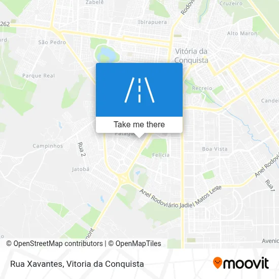 Rua Xavantes map