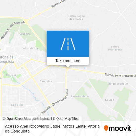 Acesso Anel Rodoviário Jadiel Matos Leste map
