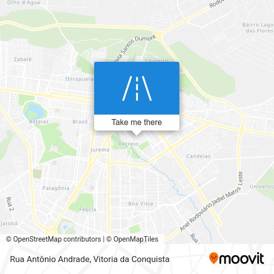 Rua Antônio Andrade map