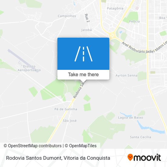 Rodovia Santos Dumont map