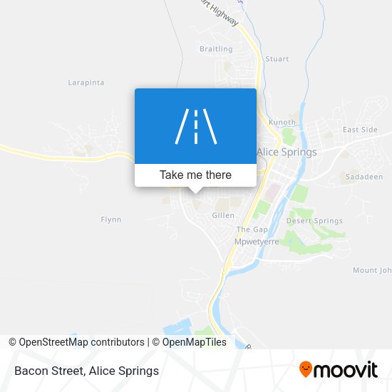 Bacon Street map