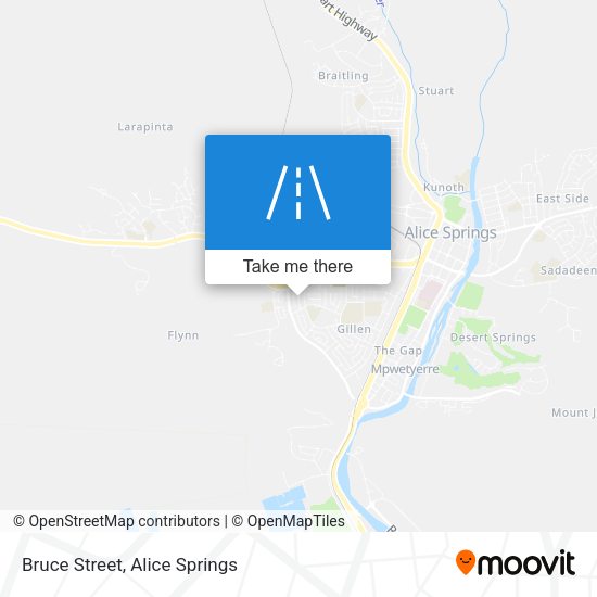 Bruce Street map