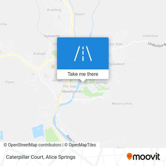 Caterpillar Court map