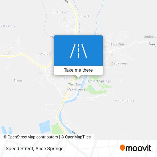 Speed Street map