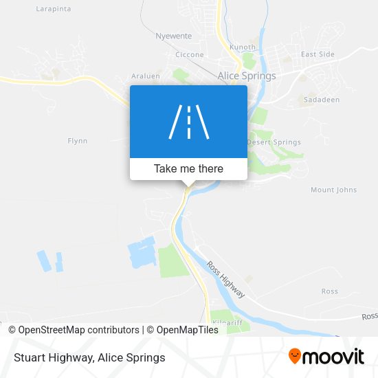 Stuart Highway map