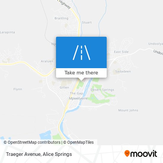 Mapa Traeger Avenue