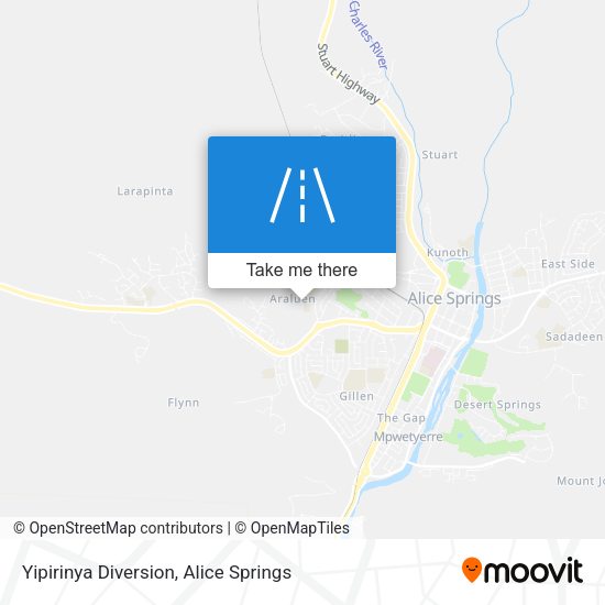 Yipirinya Diversion map