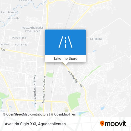 Mapa de Avenida Siglo XXI
