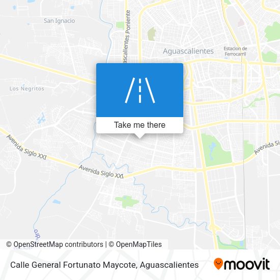 Mapa de Calle General Fortunato Maycote