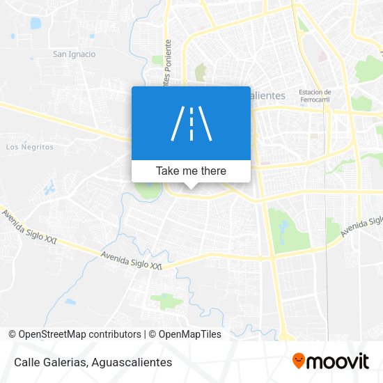 Calle Galerias map