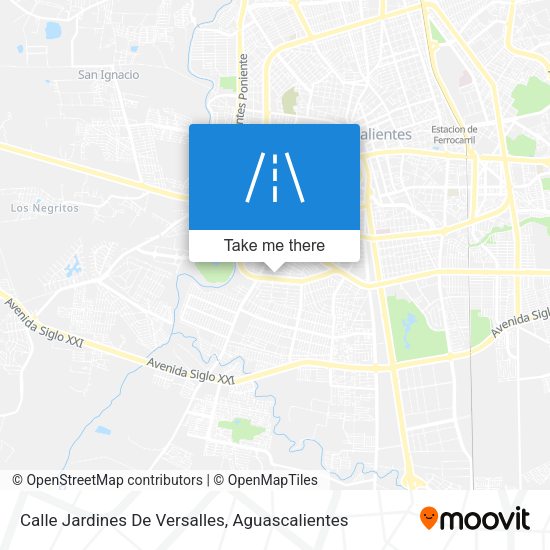 Mapa de Calle Jardines De Versalles