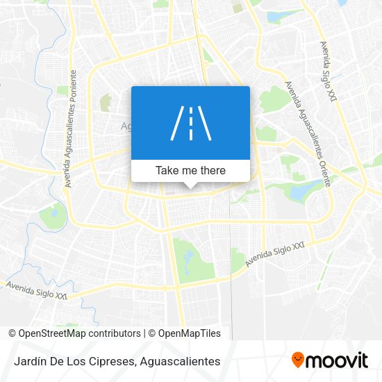 Jardín De Los Cipreses map