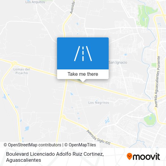 Boulevard Licenciado Adolfo Ruiz Cortinez map