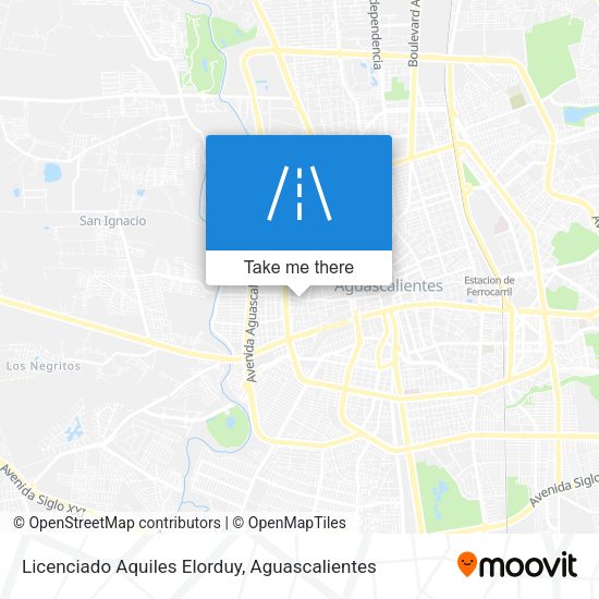 Mapa de Licenciado Aquiles Elorduy