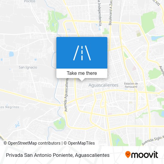 Privada San Antonio Poniente map