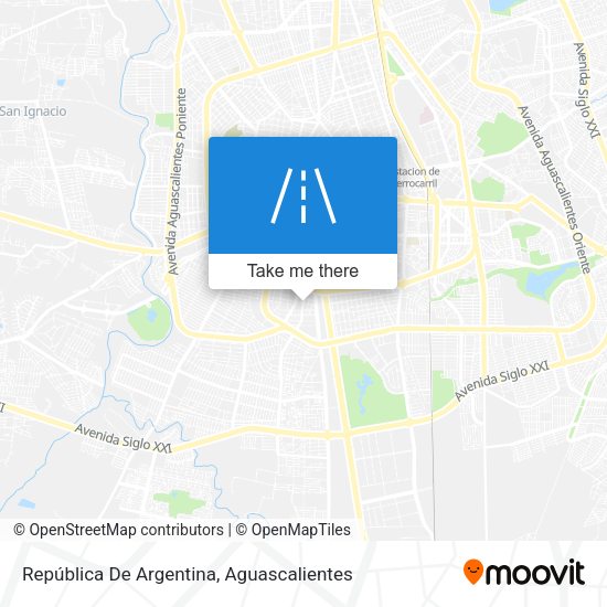 República De Argentina map
