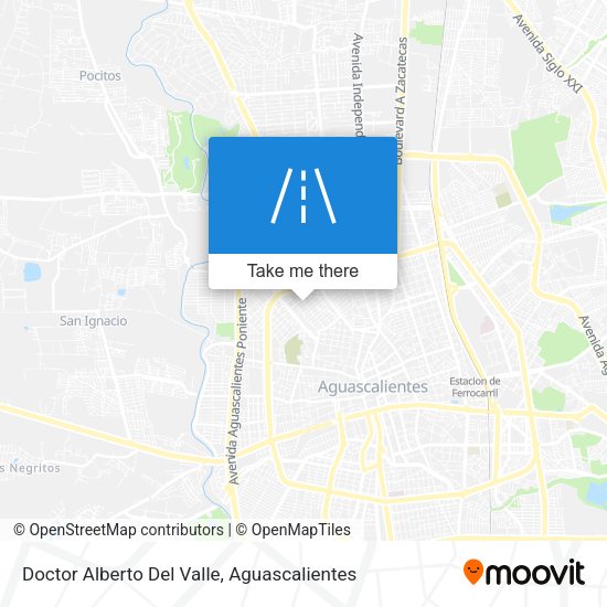 Doctor Alberto Del Valle map