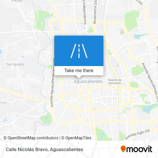 Calle Nicolás Bravo map