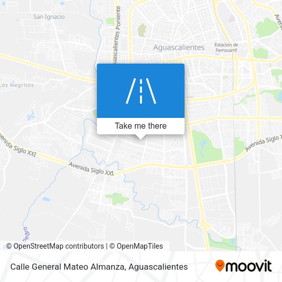 Mapa de Calle General Mateo Almanza