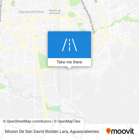 Mapa de Misión De San David Roldán Lara